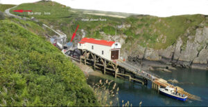 Lifeboat station boat departure point